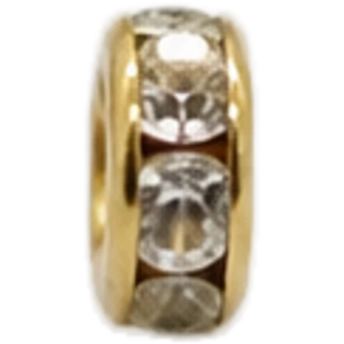 18K Gold Pave Disc