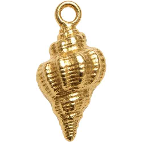 Gold Conch Shell Charm