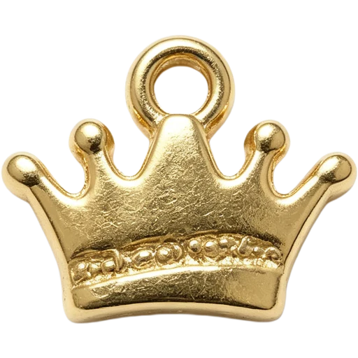 Gold Crown Charm