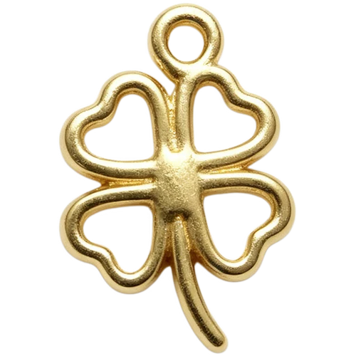 Gold Four-Leaf Clover Charm
