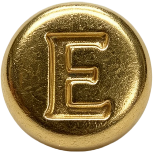 Gold Letter E Spacer