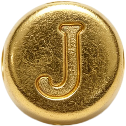 Gold Letter J Spacer