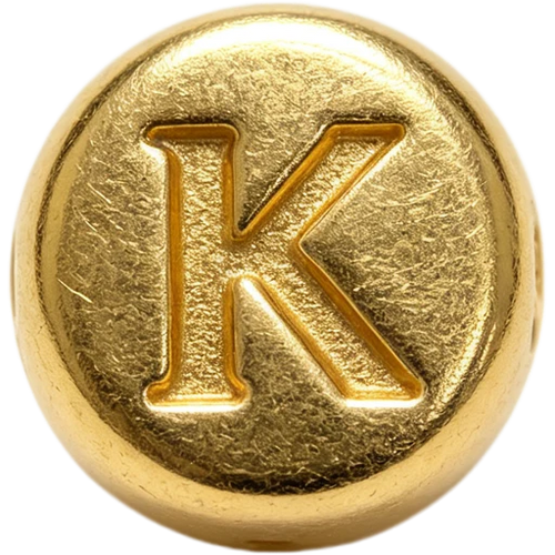 Gold Letter K Spacer