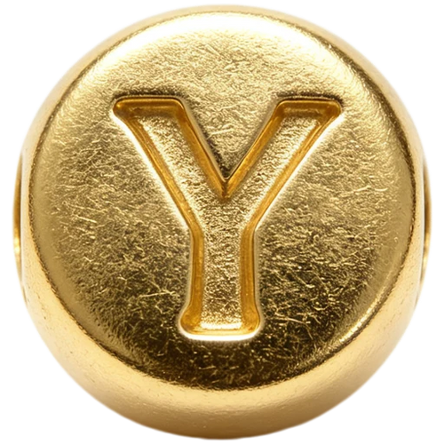 Gold Letter Y Spacer