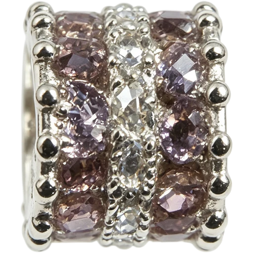 Pink Crystal Floral Spacer