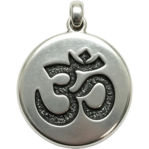 Round Om Medallion Charm