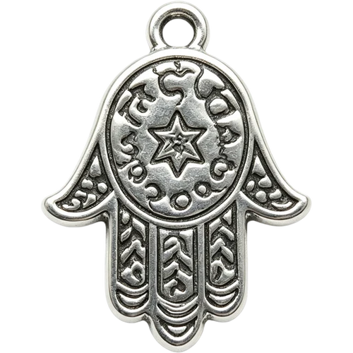 Silver Hamsa Hand Charm