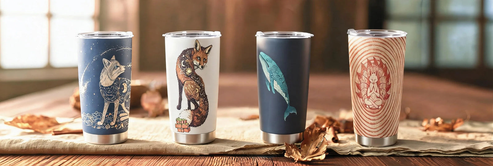 20oz Silver Rim Tumbler
