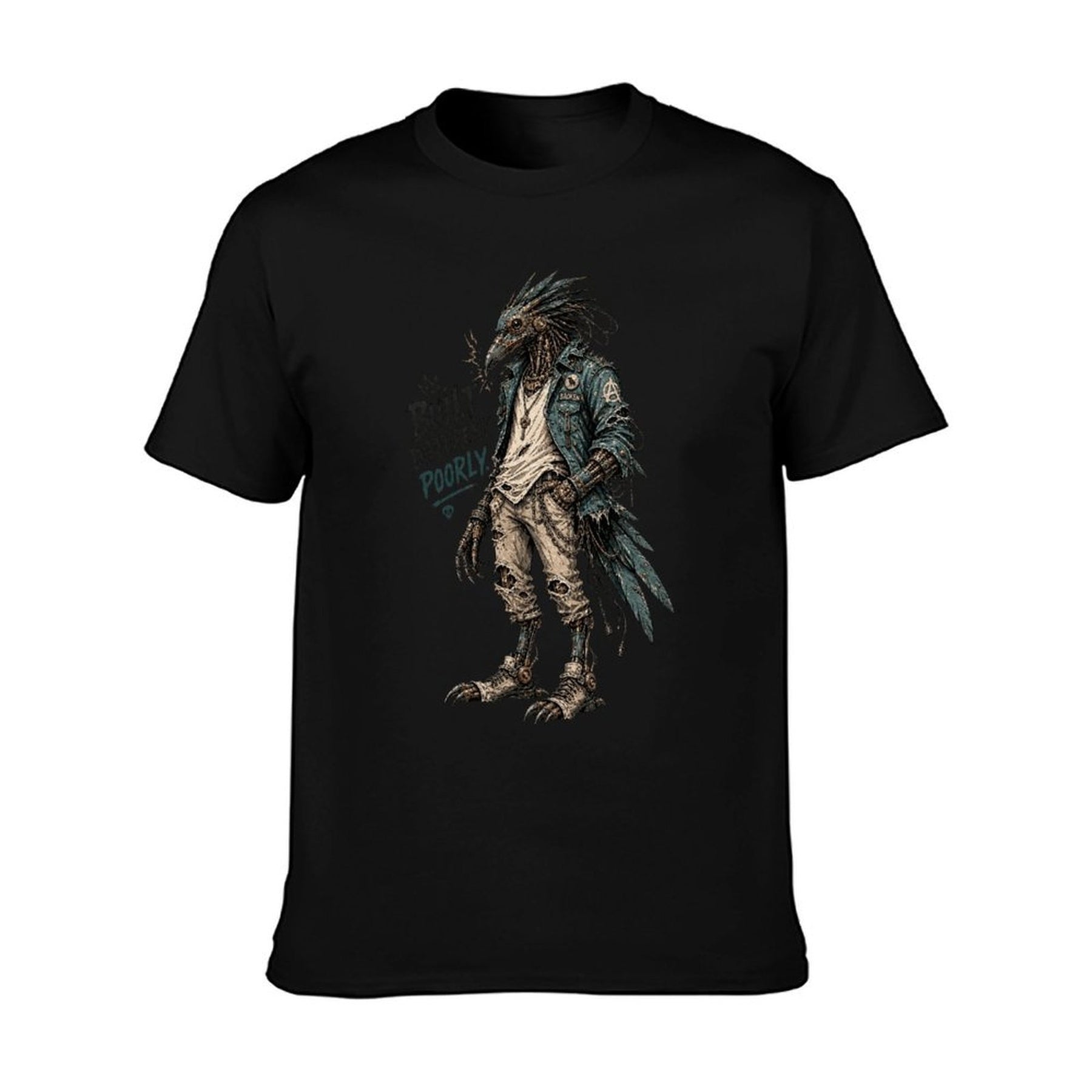 Bigfoot Cryptid Unisex Graphic Tee - black - 正面