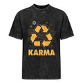 Karma Recycle Washed Graphic Tee - Front