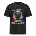 Melting My Brain Washed Graphic Tee - Front