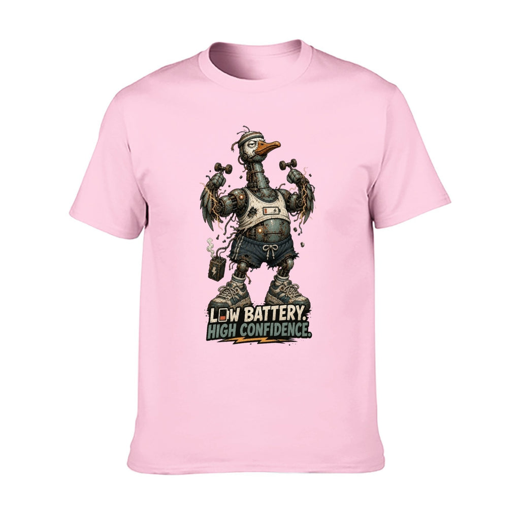 Gothic Crest Two-Sided Unisex Graphic Tee - Pale pink - 正面