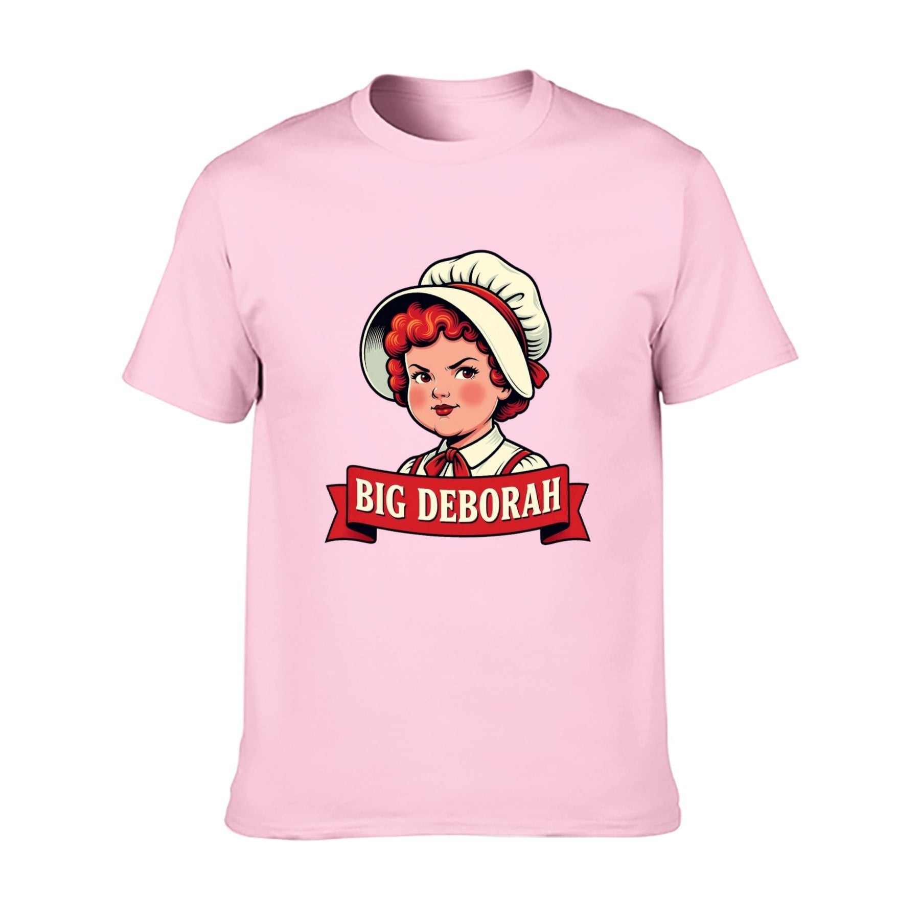Big Deborah Unisex Graphic Tee - Pale pink - 正面