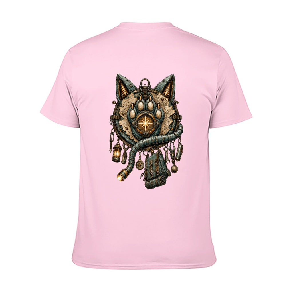Mystic Owl Emblem Two-Sided Unisex Graphic Tee - Pale pink - 背面