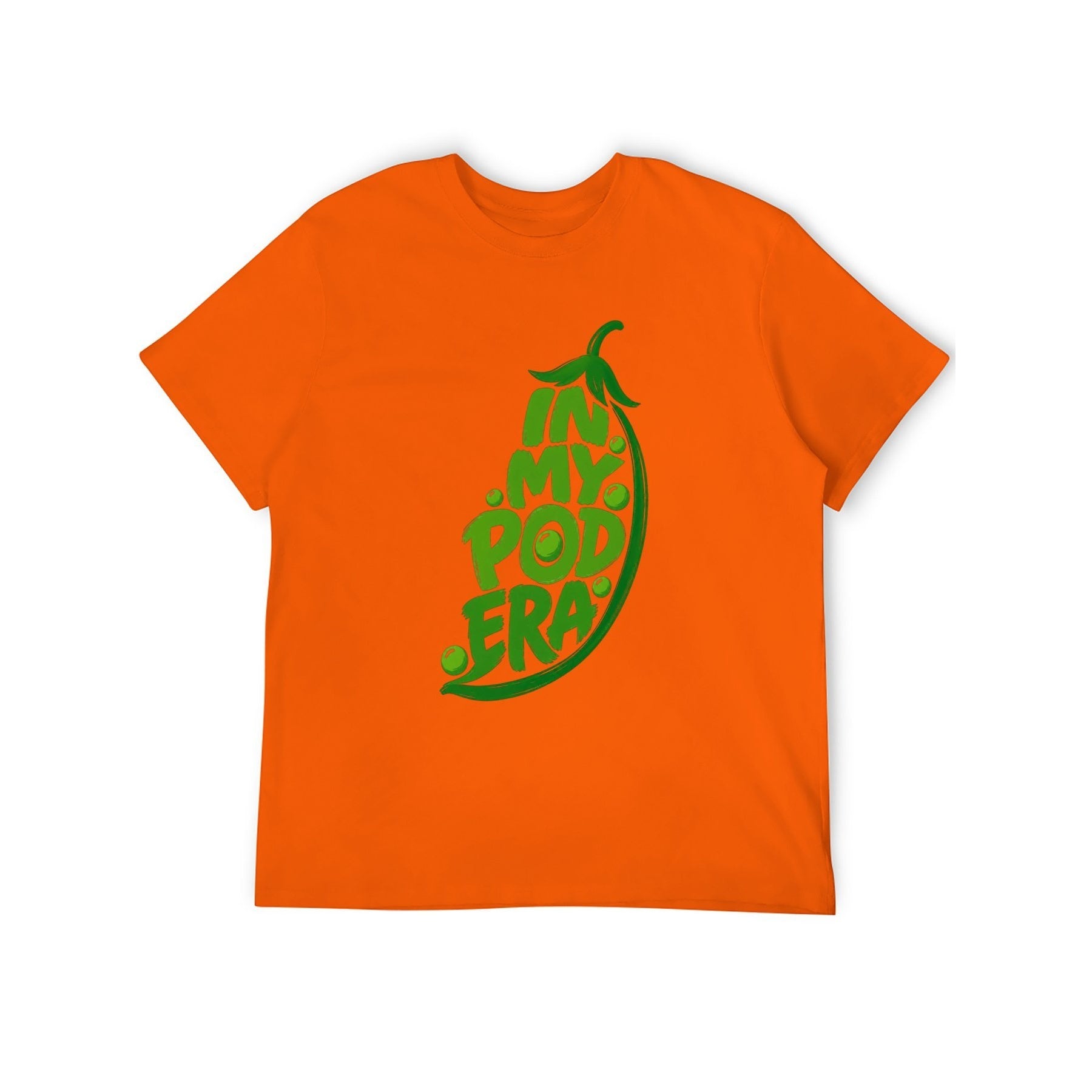 In My Pod Era Unisex Graphic Tee - Tangerine - 正面
