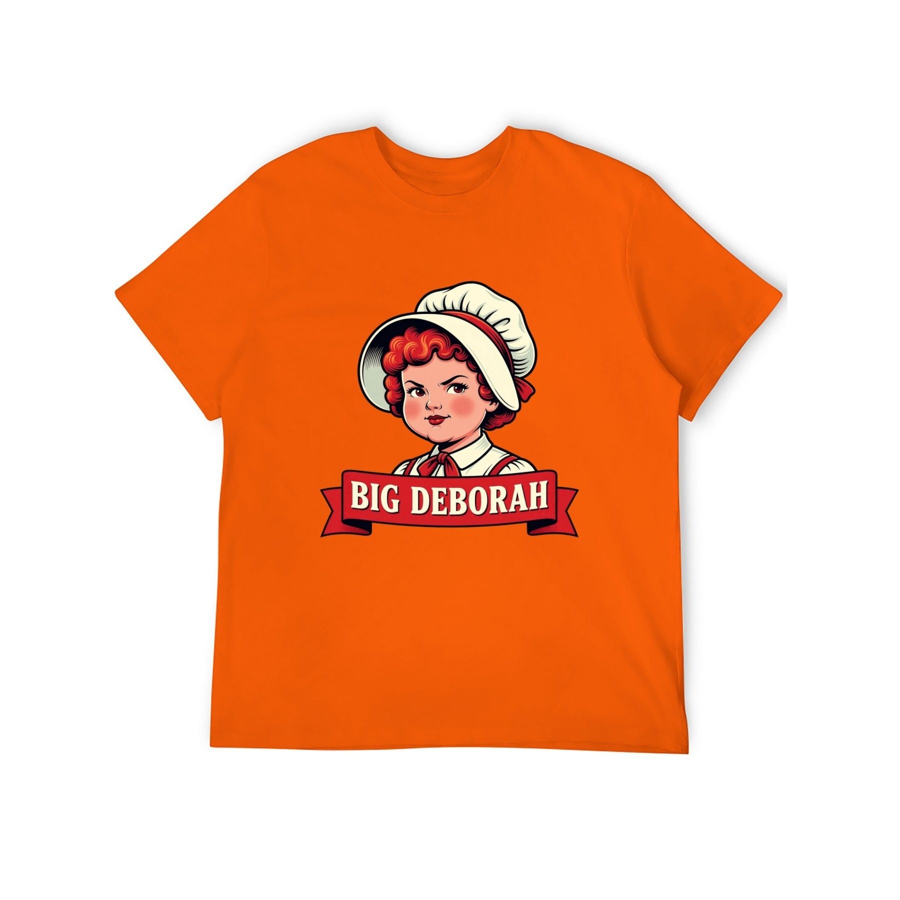 Big Deborah Unisex Graphic Tee - Tangerine - 正面