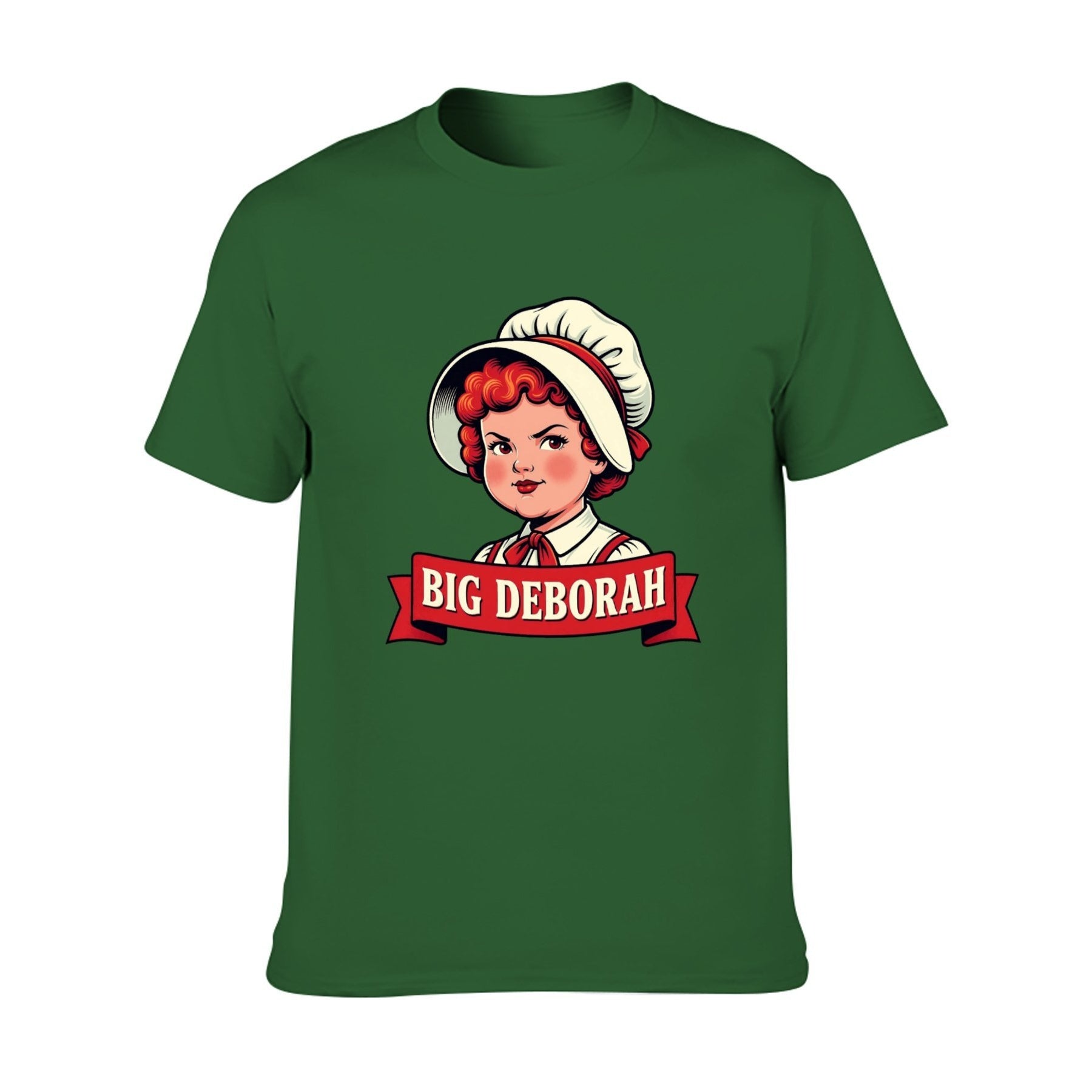 Big Deborah Unisex Graphic Tee - army green - 正面