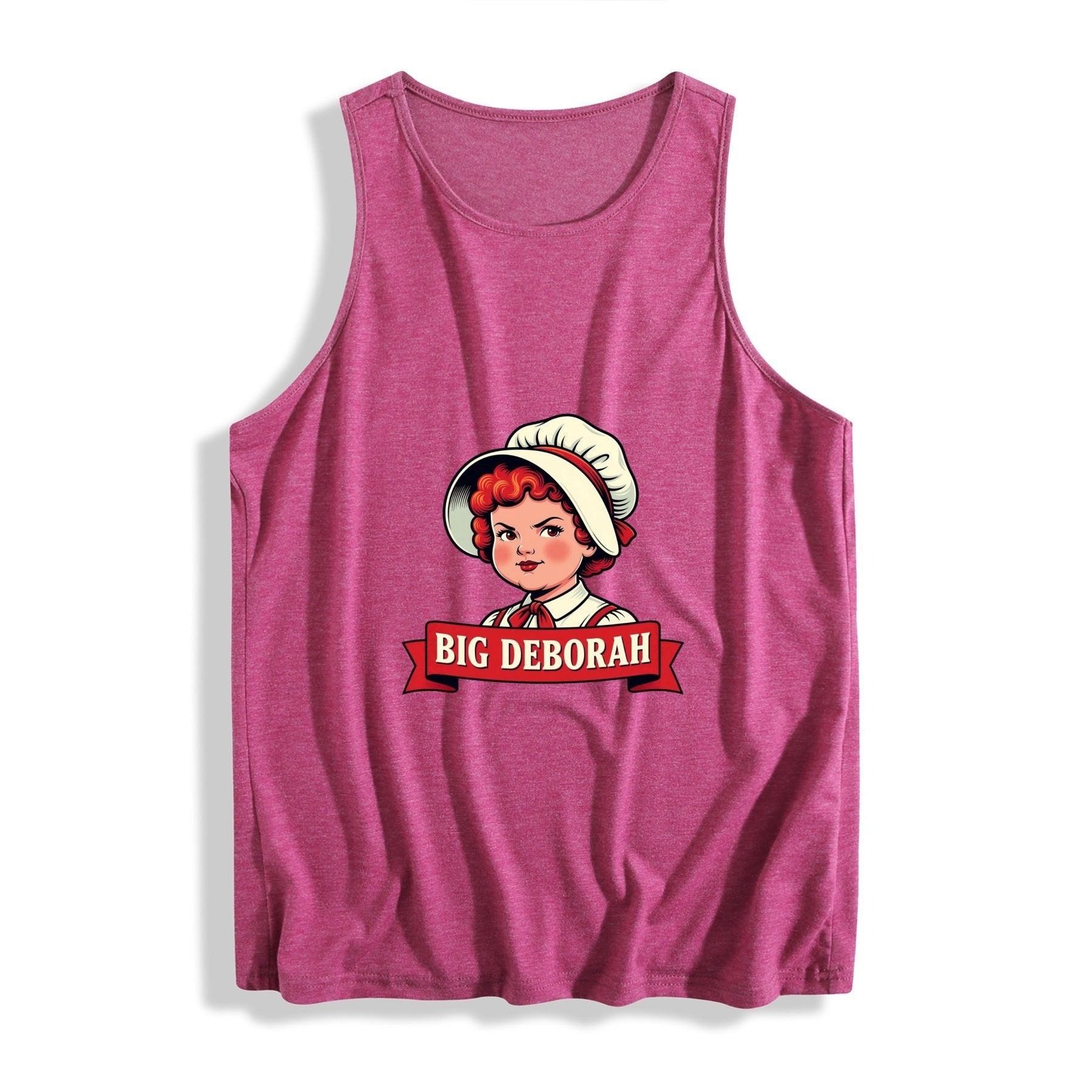 Big Deborah Women’s Graphic Tank - rose red - 正面