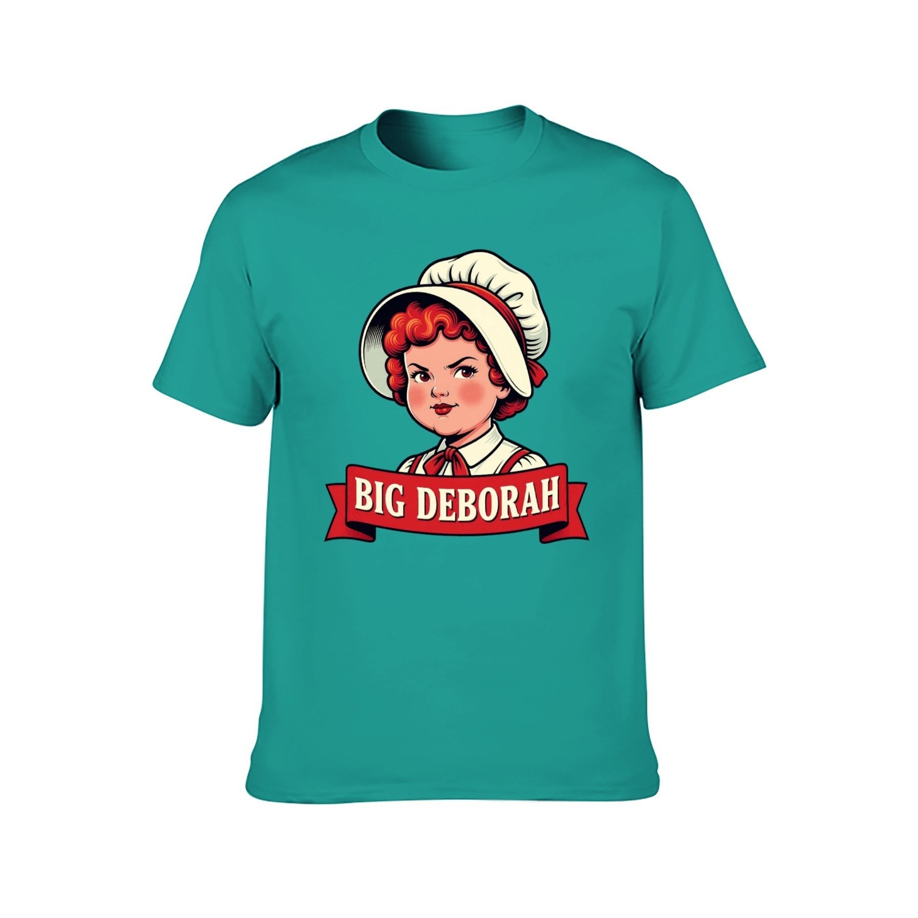 Big Deborah Unisex Graphic Tee - blue-green - 正面