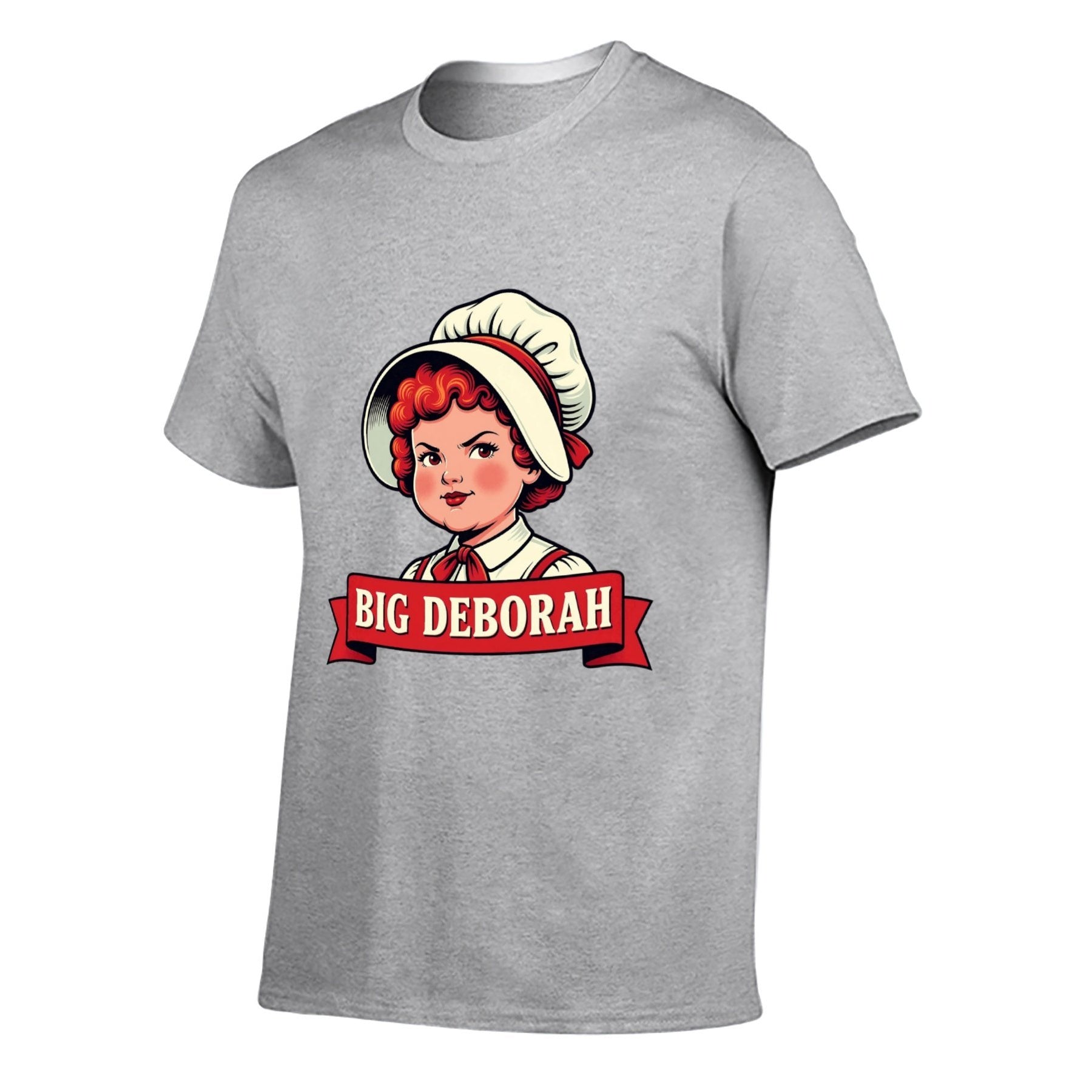 Big Deborah Unisex Graphic Tee - gray - 正面