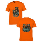 Paw Ritual Crest Two-Sided Unisex Graphic Tee - Tangerine - 正反两面