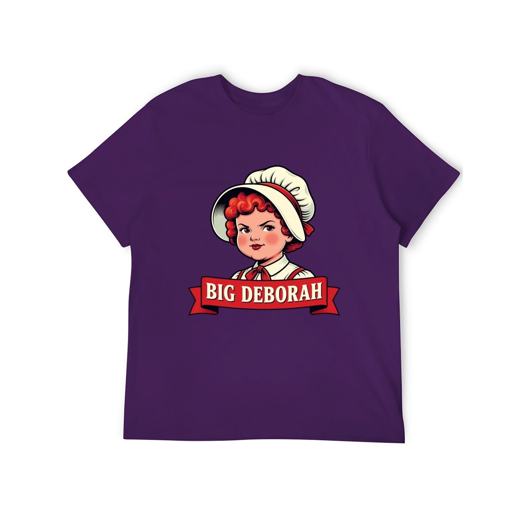 Big Deborah Unisex Graphic Tee - purple - 正面