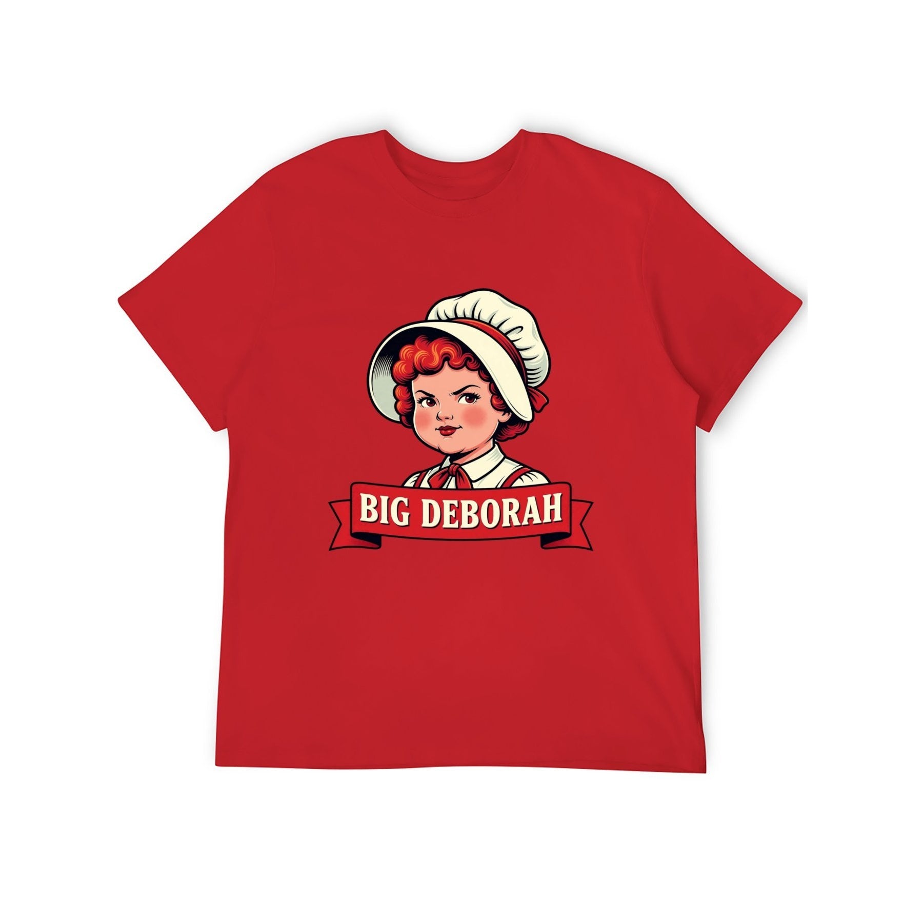 Big Deborah Unisex Graphic Tee - red - 正面