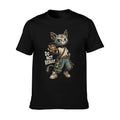 Mystic Owl Emblem Two-Sided Unisex Graphic Tee - black - 正面