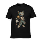 Mystic Owl Emblem Two-Sided Unisex Graphic Tee - black - 正面