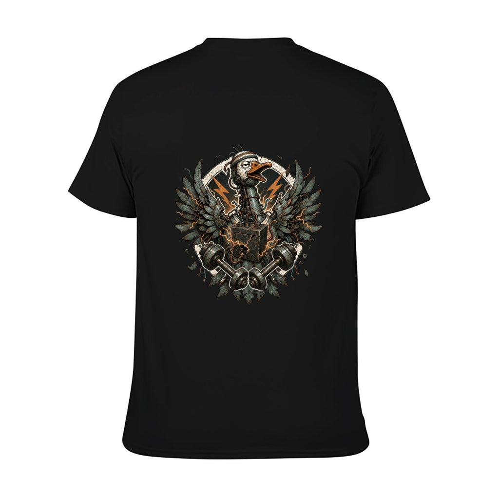 Gothic Crest Two-Sided Unisex Graphic Tee - black - 背面