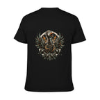 Gothic Crest Two-Sided Unisex Graphic Tee - black - 背面