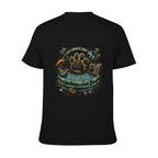 Paw Ritual Crest Two-Sided Unisex Graphic Tee - black - 背面