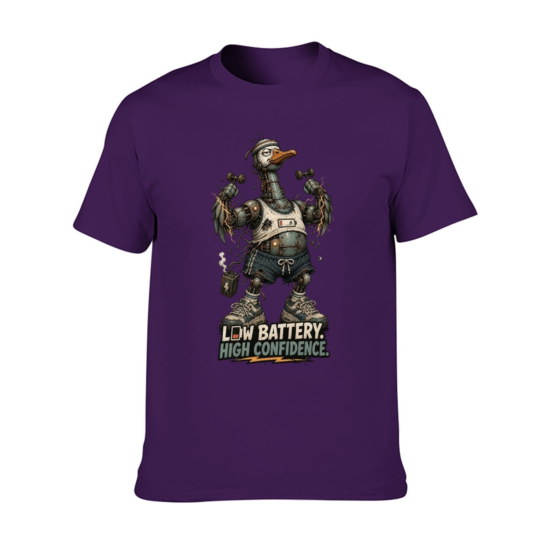 Gothic Crest Two-Sided Unisex Graphic Tee - purple - 正面