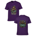 Paw Ritual Crest Two-Sided Unisex Graphic Tee - purple - 正反两面