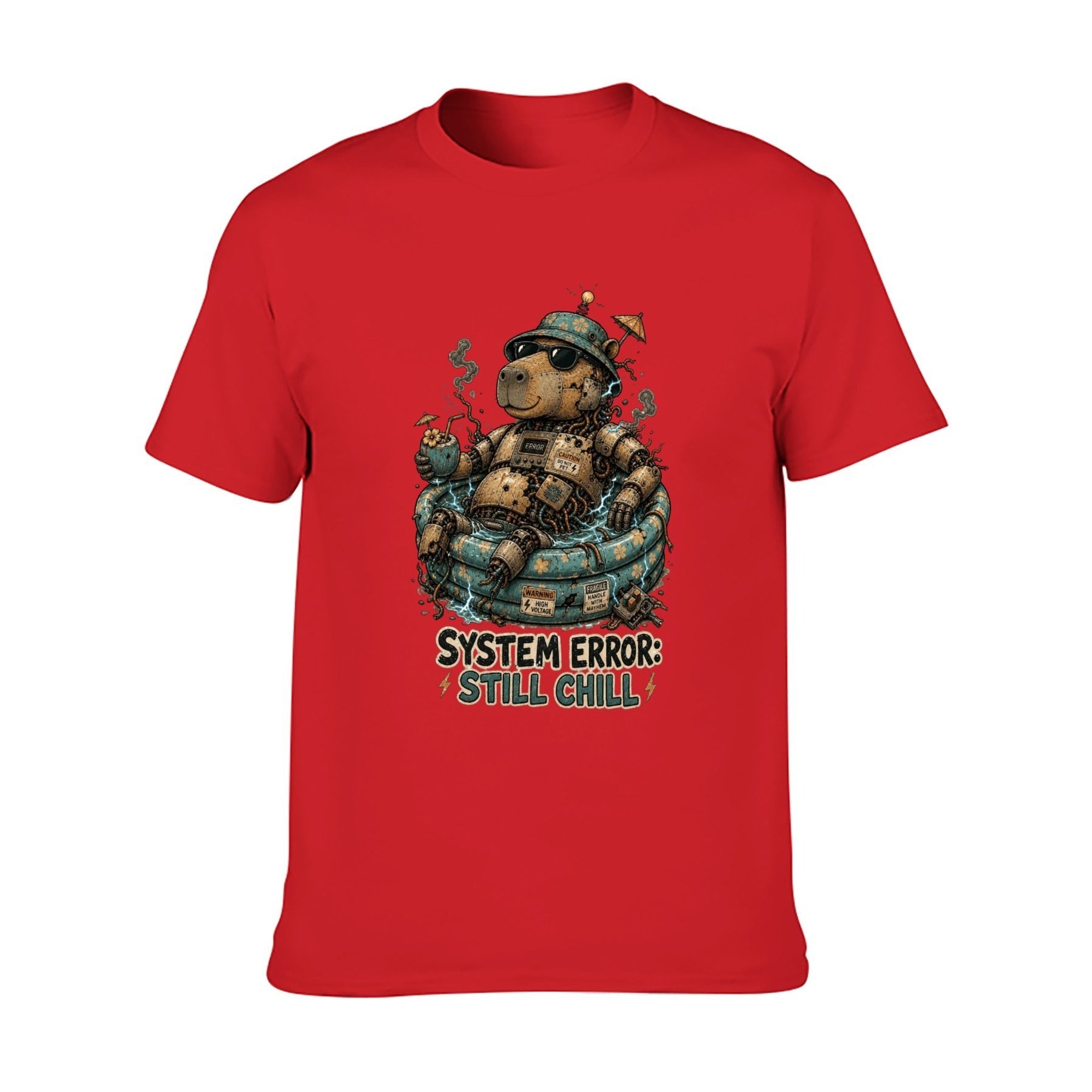 Paw Ritual Crest Two-Sided Unisex Graphic Tee - red - 正面