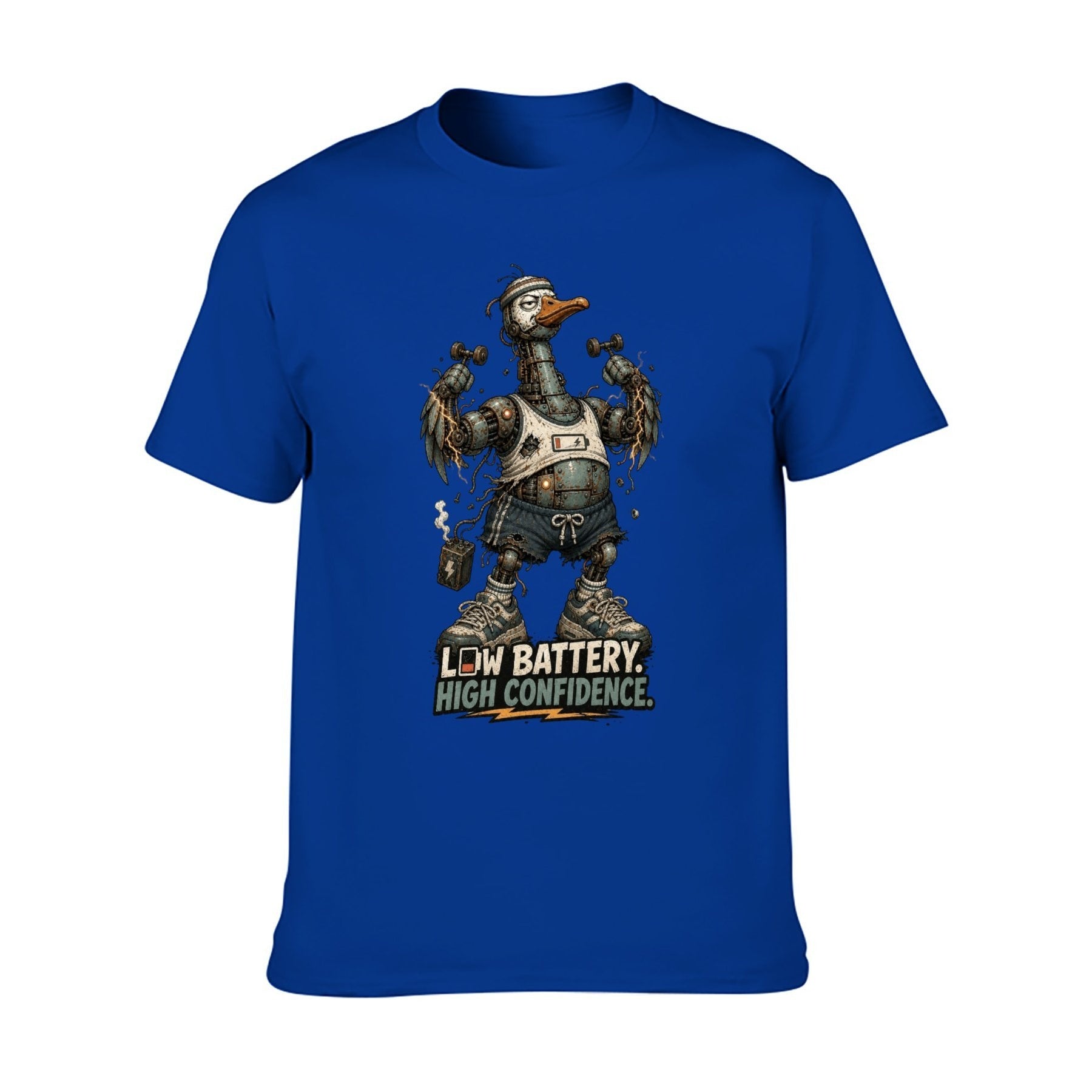 Gothic Crest Two-Sided Unisex Graphic Tee - sapphire blue - 正面