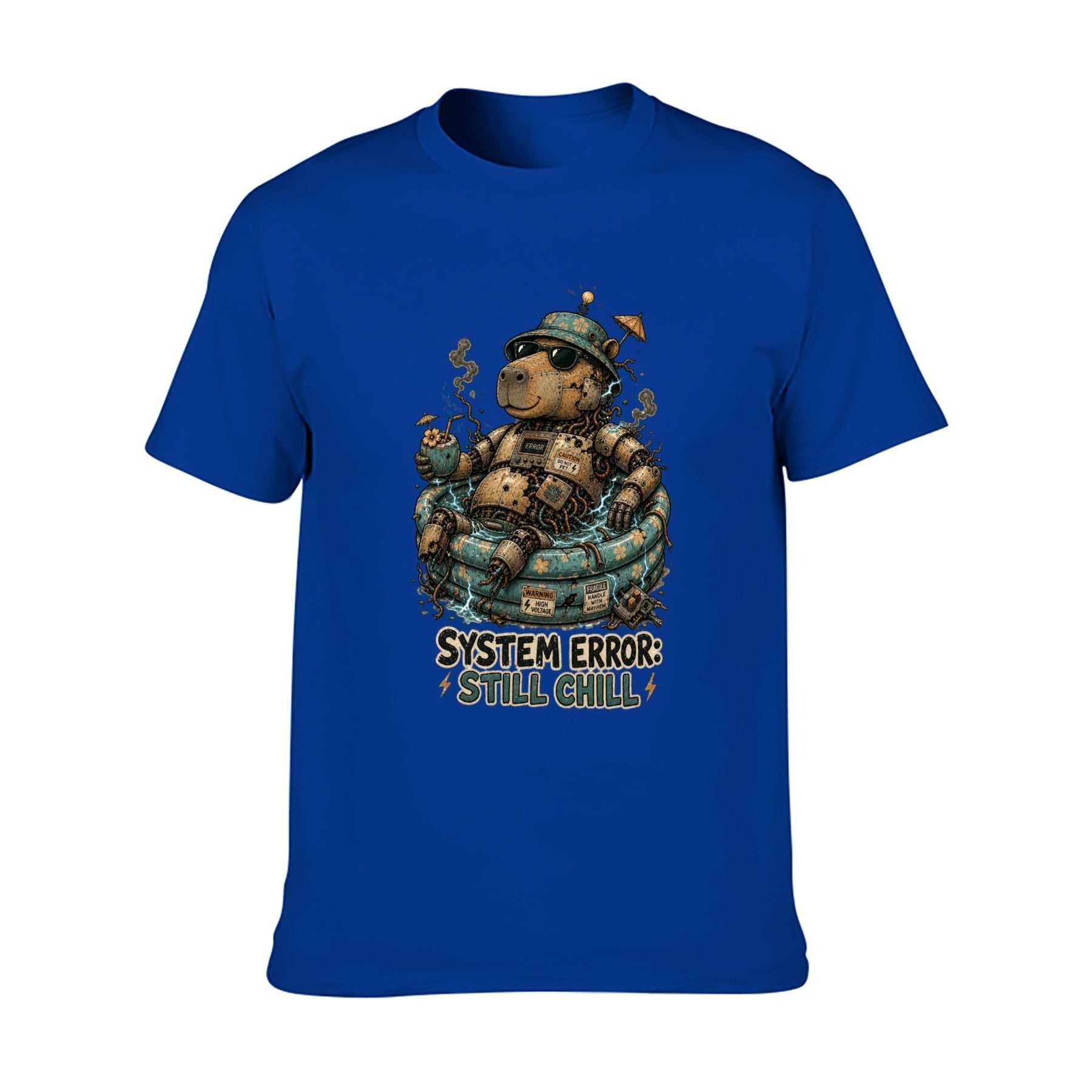 Paw Ritual Crest Two-Sided Unisex Graphic Tee - sapphire blue - 正面