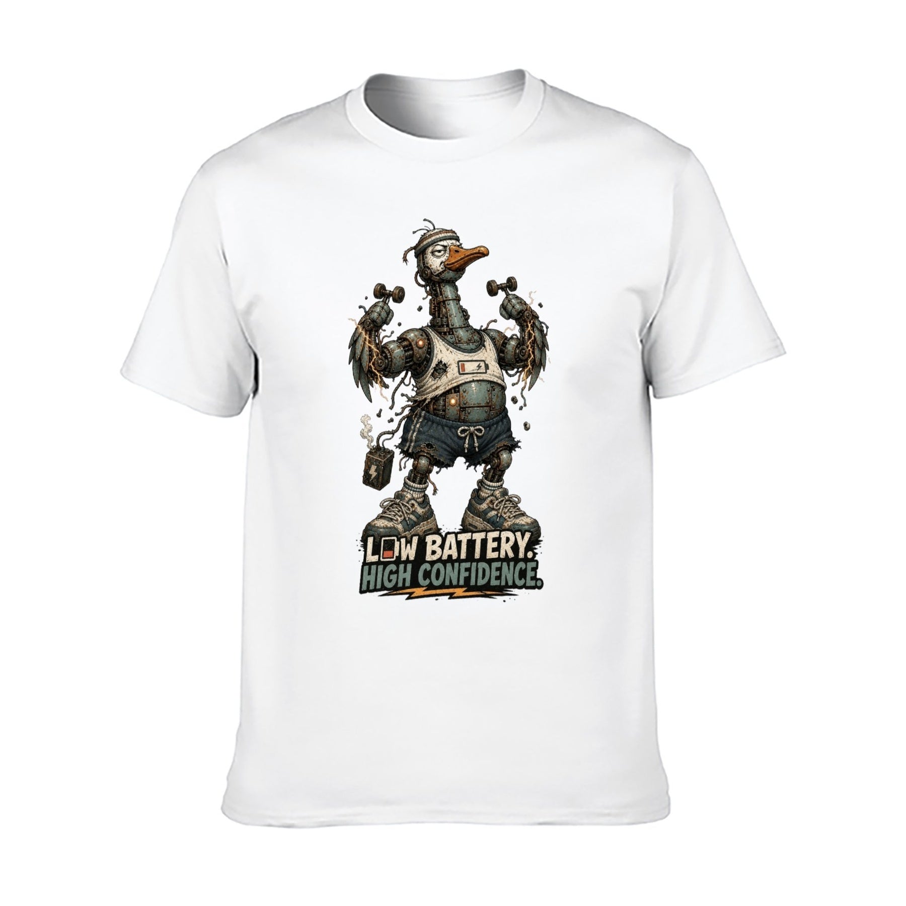 Gothic Crest Two-Sided Unisex Graphic Tee - white - 正面