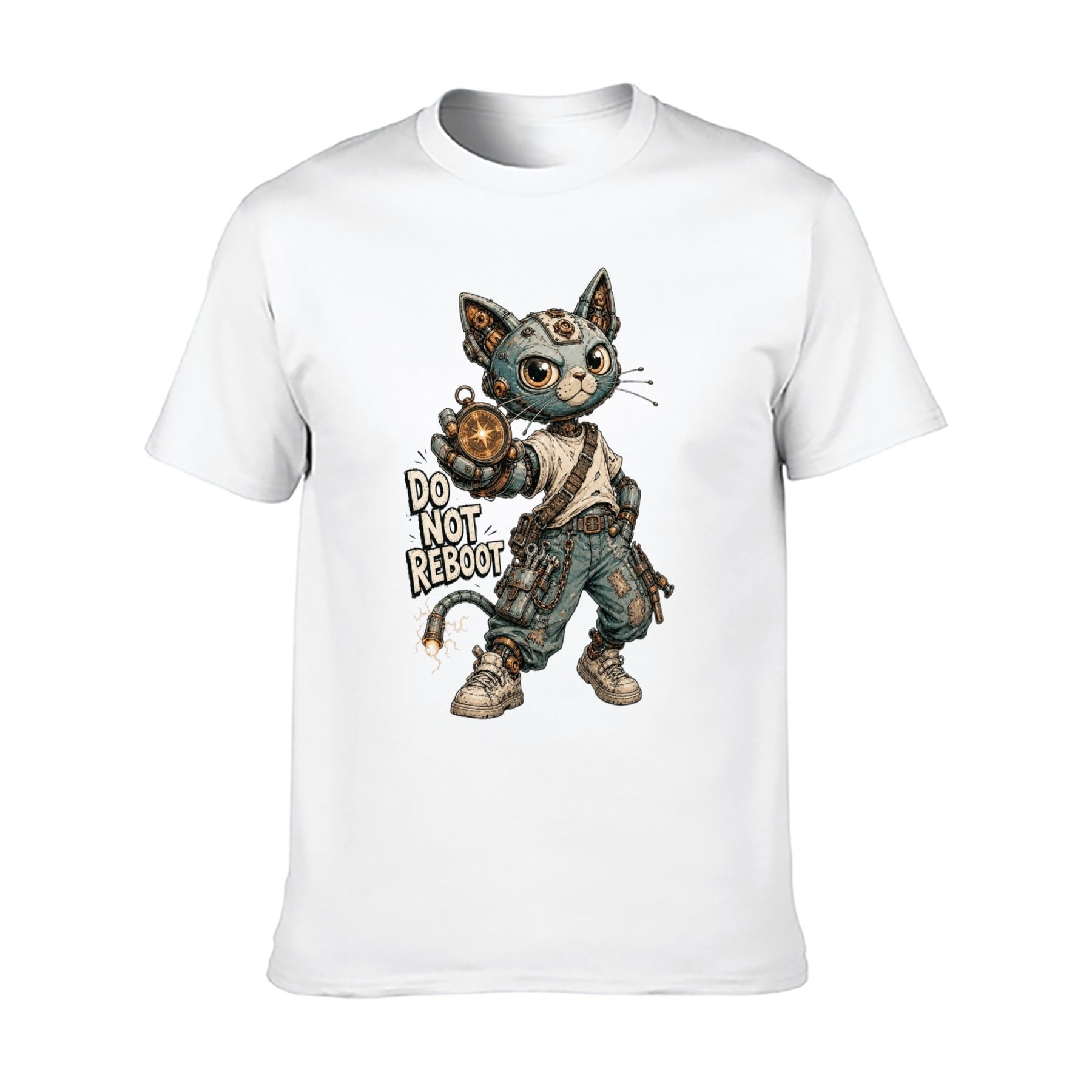 Mystic Owl Emblem Two-Sided Unisex Graphic Tee - white - 正面
