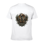 Gothic Crest Two-Sided Unisex Graphic Tee - white - 背面