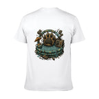 Paw Ritual Crest Two-Sided Unisex Graphic Tee - white - 背面