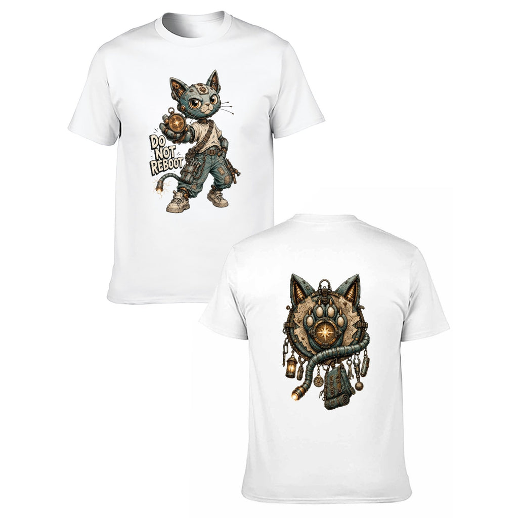 Mystic Owl Emblem Two-Sided Unisex Graphic Tee - white - 正反两面