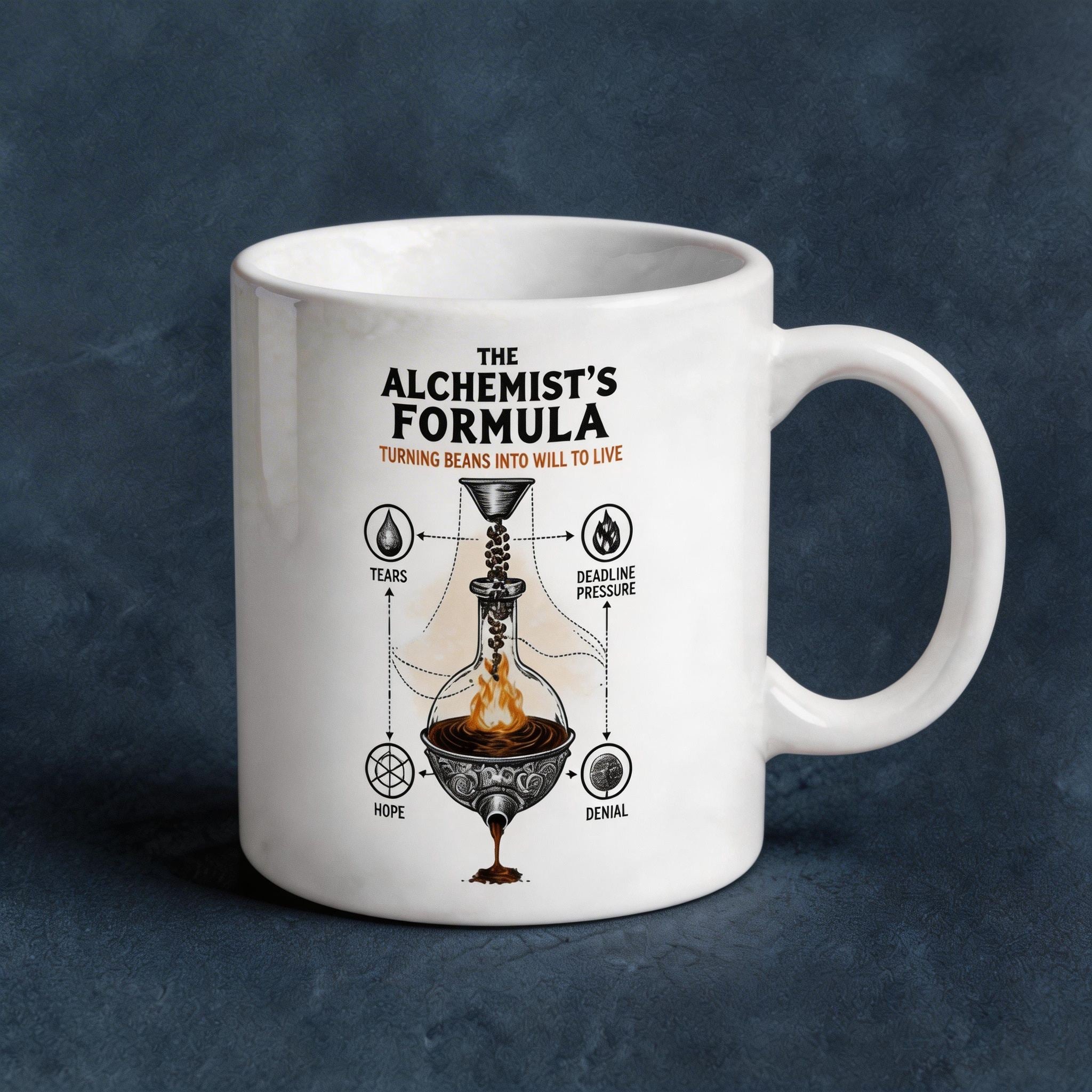 The Alchemist's Formula Coffee Mug - Funny Caffeine Science Gift