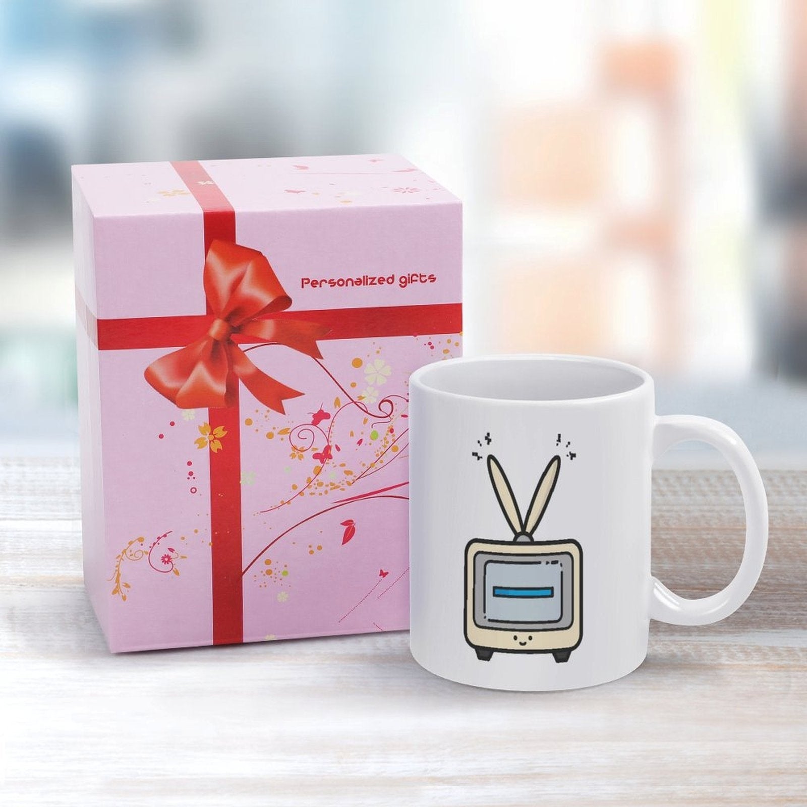 Cute Retro TV Ceramic Mug - Aesthetic Kawaii Coffee Cup