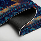 Celestial Cat Moonlit Garden Non-Slip Flannel Mat