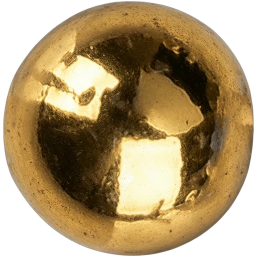 18K Gold Steel Round
