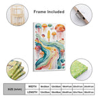 Ethereal Jellyfish Soul Framed Art Print - Watercolor Dreamscape Portrait