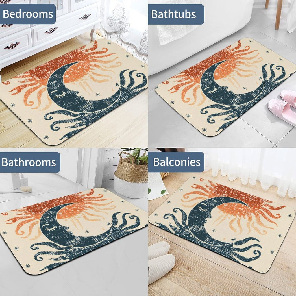 Celestial Eclipse Rounded Diatomite Bath Mat