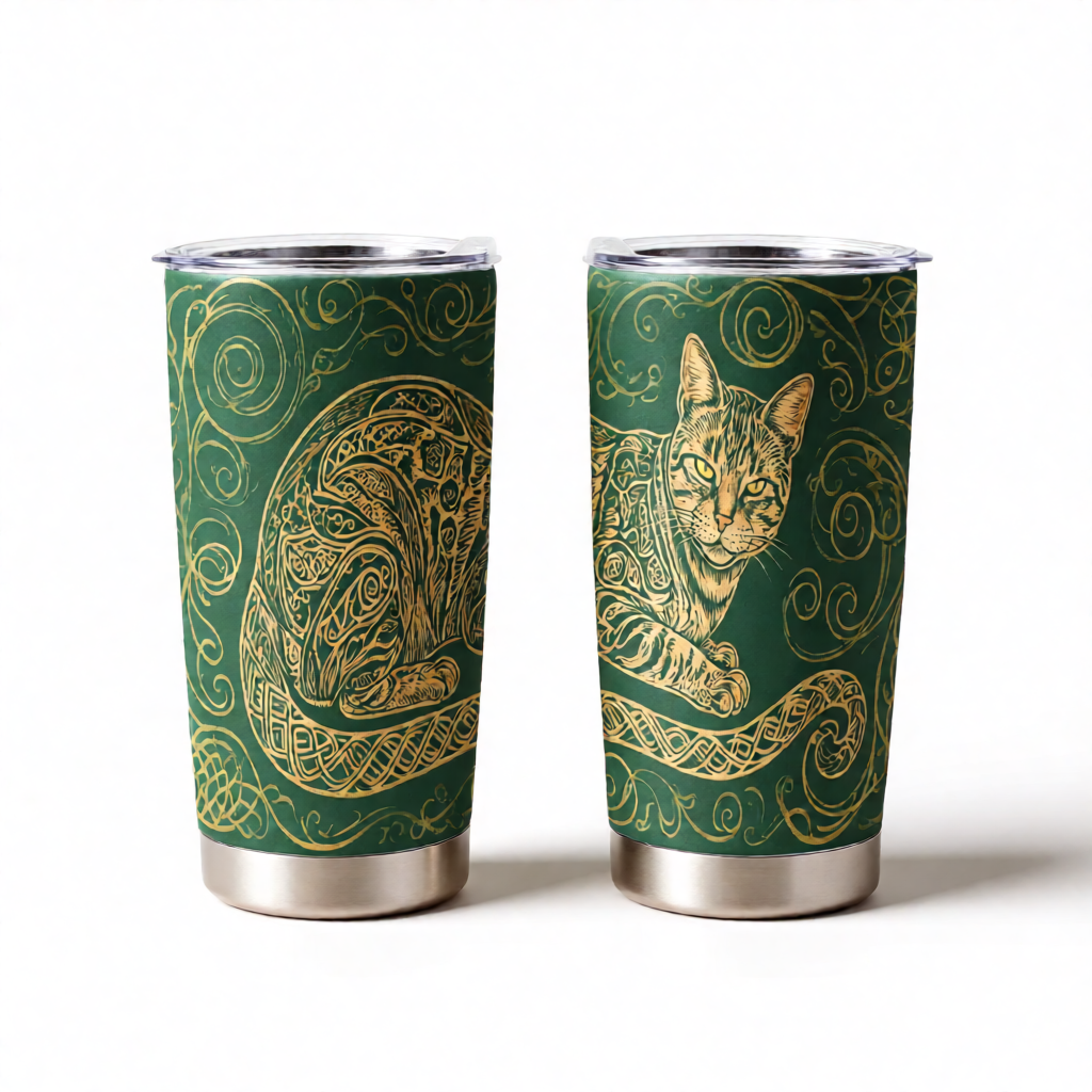 Celtic Cat 20oz Tumbler