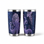 Ocean Damask Octopus 20oz Tumbler